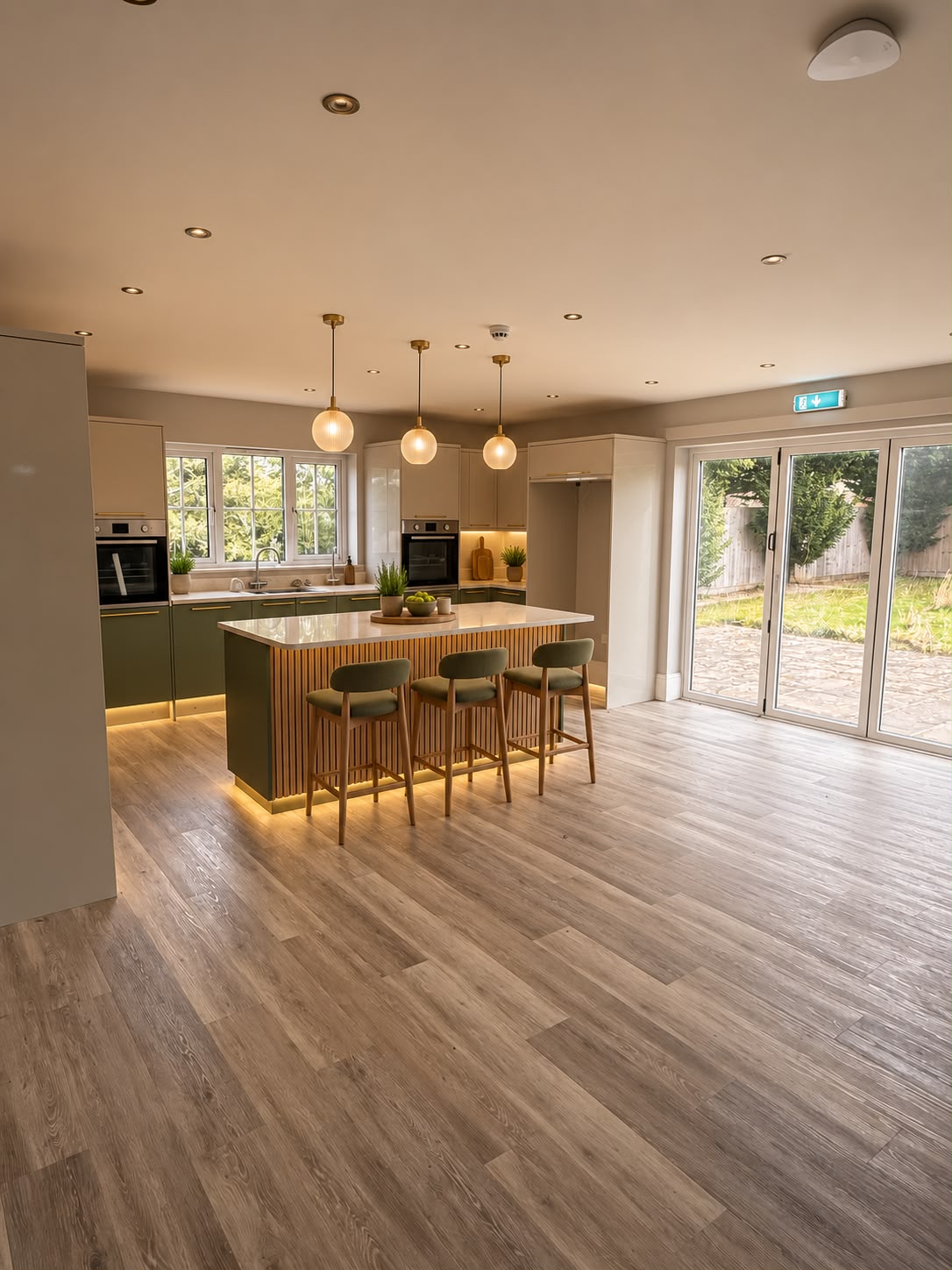 Kitchen and living spaces at The Bodhi Clinic